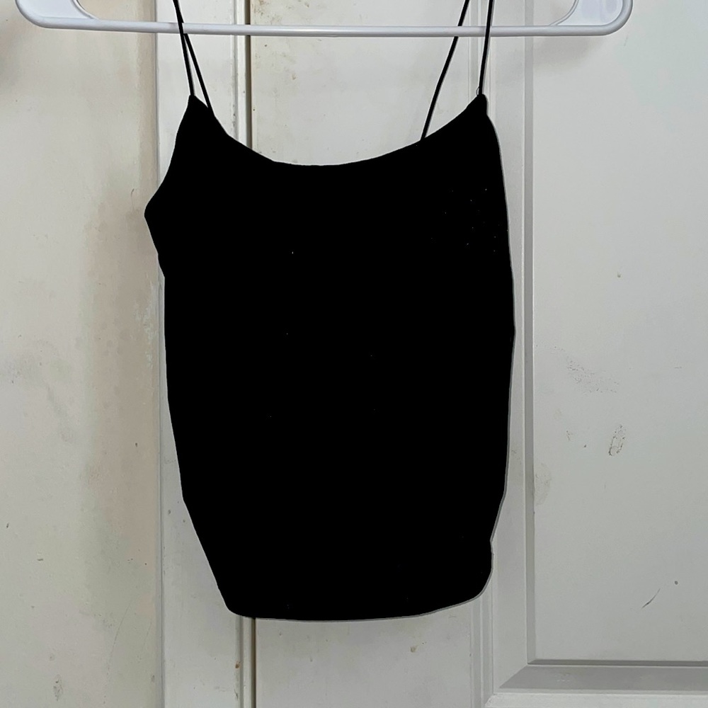 Black tank top